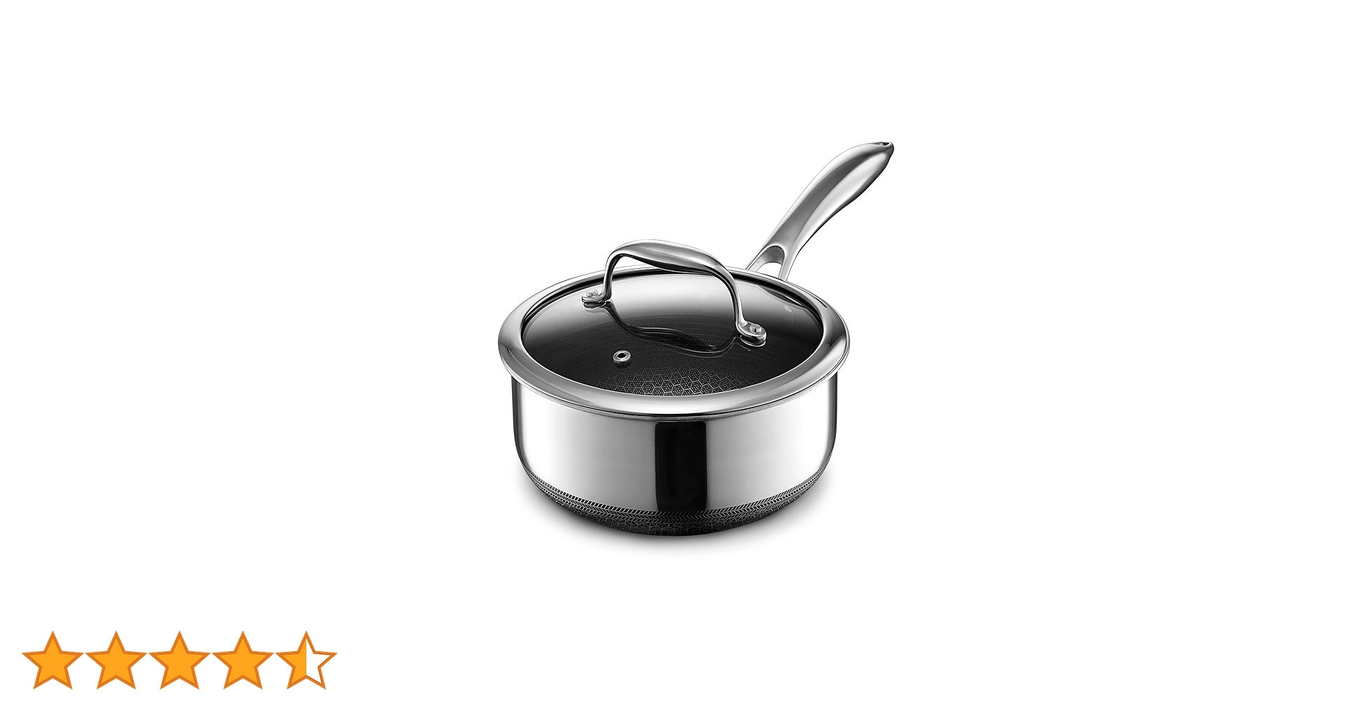 Amazon｜HexClad ハイブリッド ノンスティック 片手鍋 【18cm / 1.9L